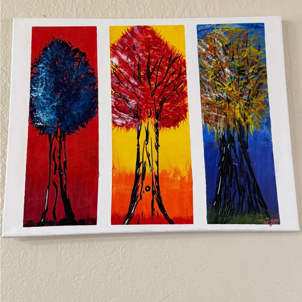 Colorful Tree Art Canvas